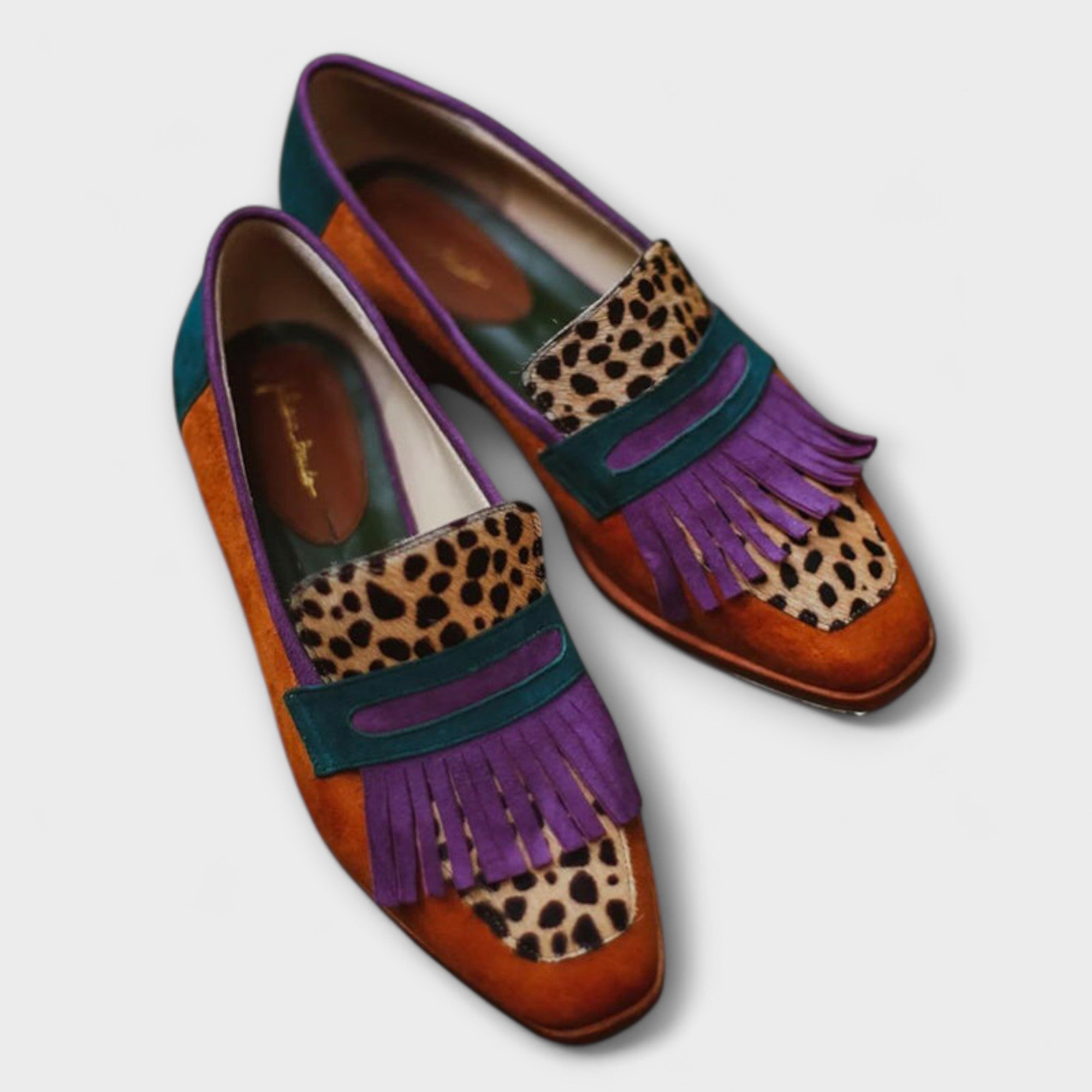 Salonen™ | Fallon – Ruskea Loafer Leopardi-kuviolla