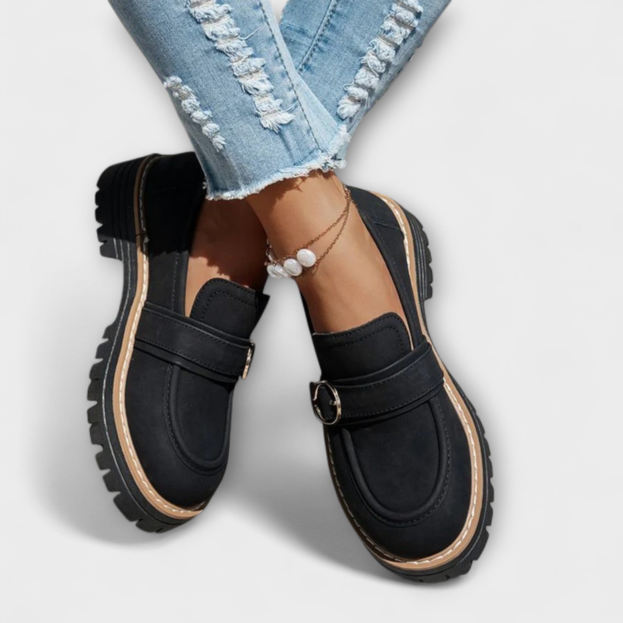 Salonen™ | Lora – Rentot Loafers Pyöreällä Varvalla
