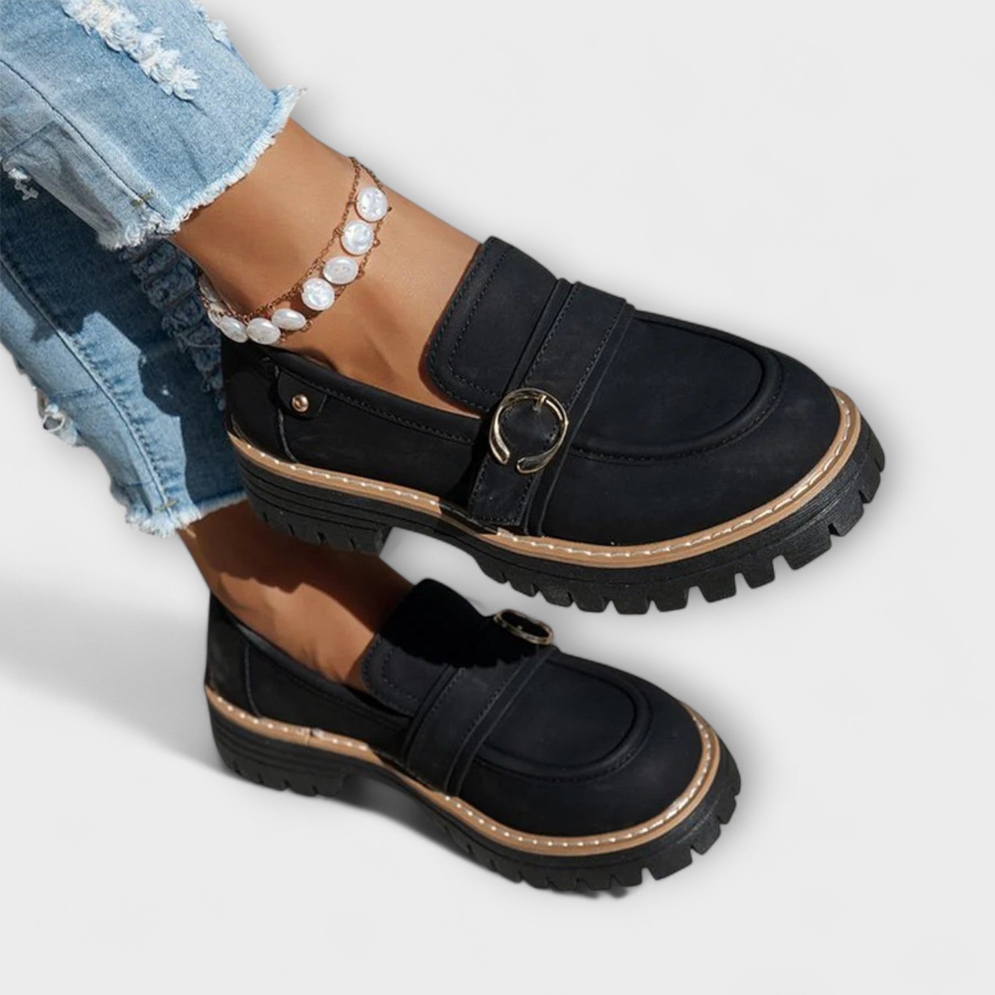 Salonen™ | Lora – Rentot Loafers Pyöreällä Varvalla