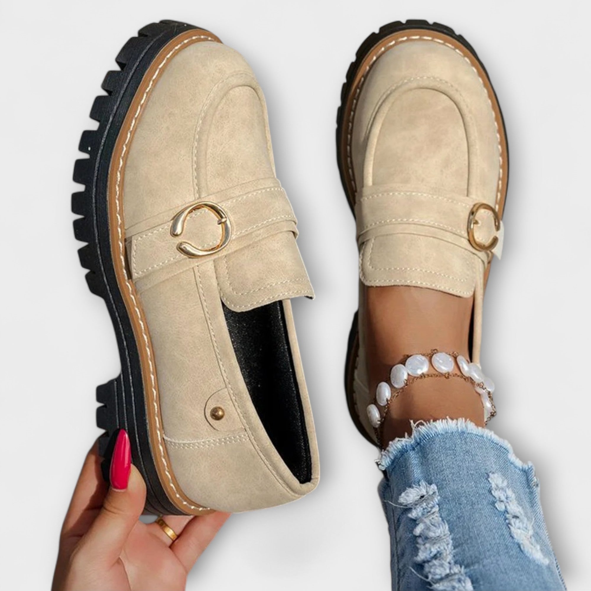 Salonen™ | Lora – Rentot Loafers Pyöreällä Varvalla