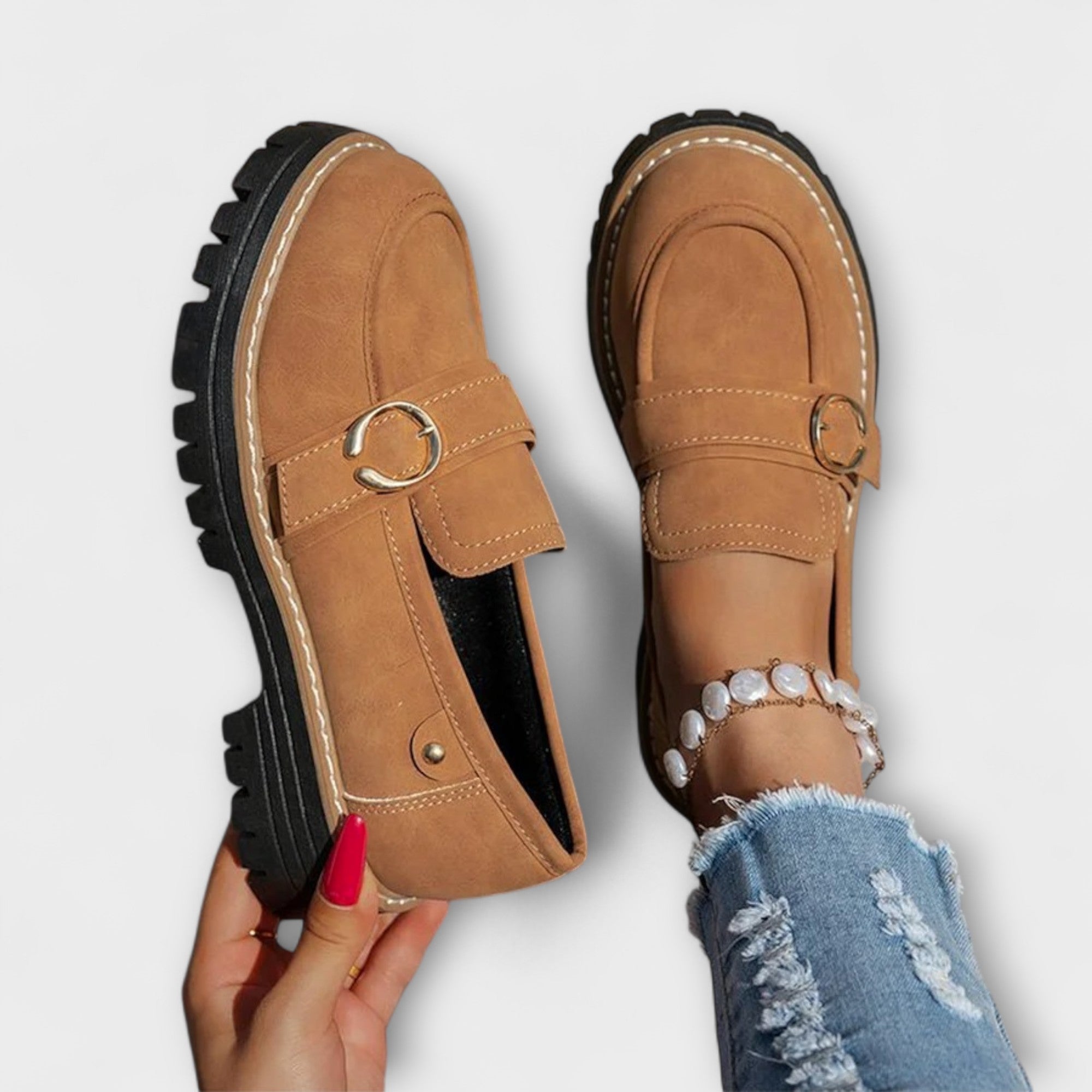 Salonen™ | Lora – Rentot Loafers Pyöreällä Varvalla
