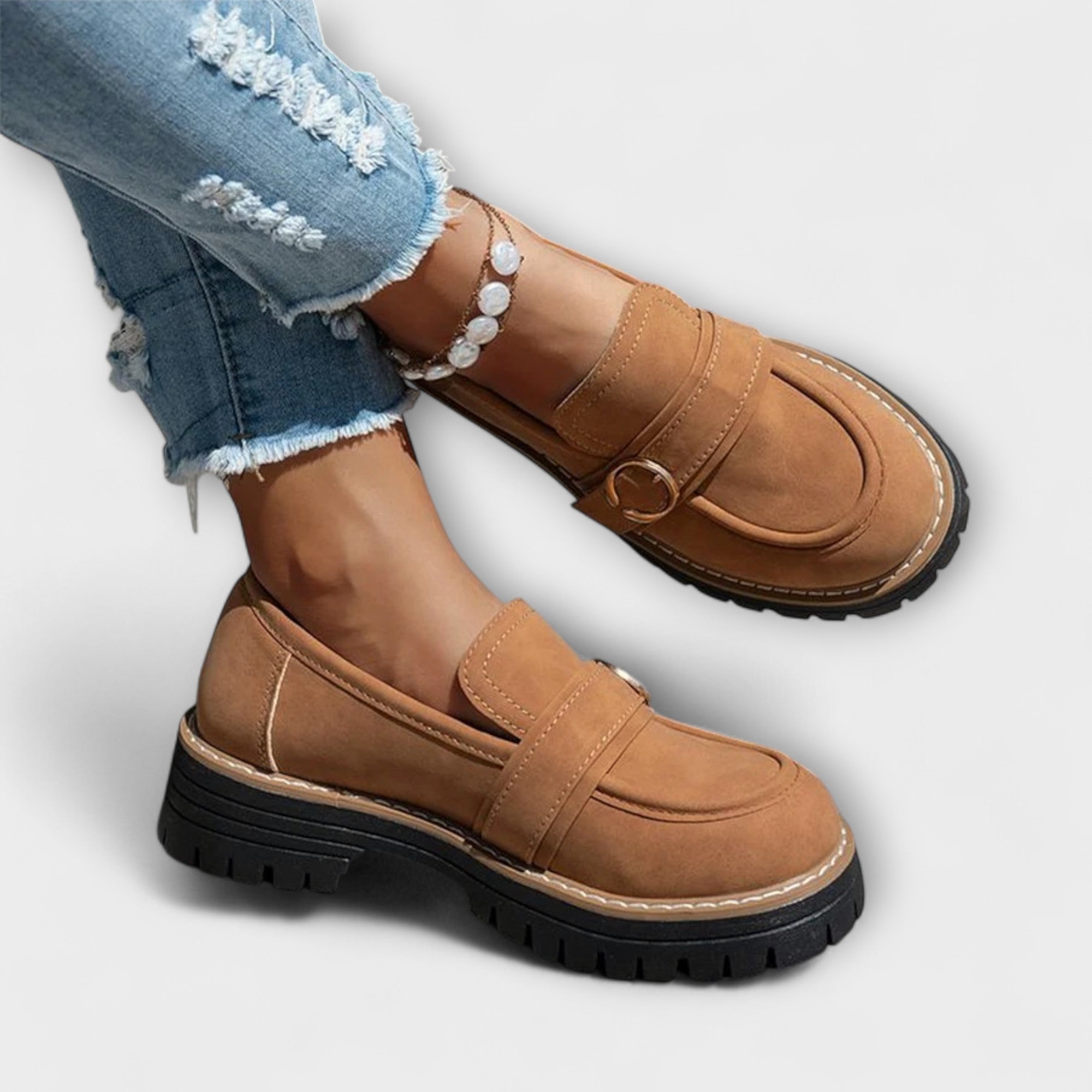 Salonen™ | Lora – Rentot Loafers Pyöreällä Varvalla