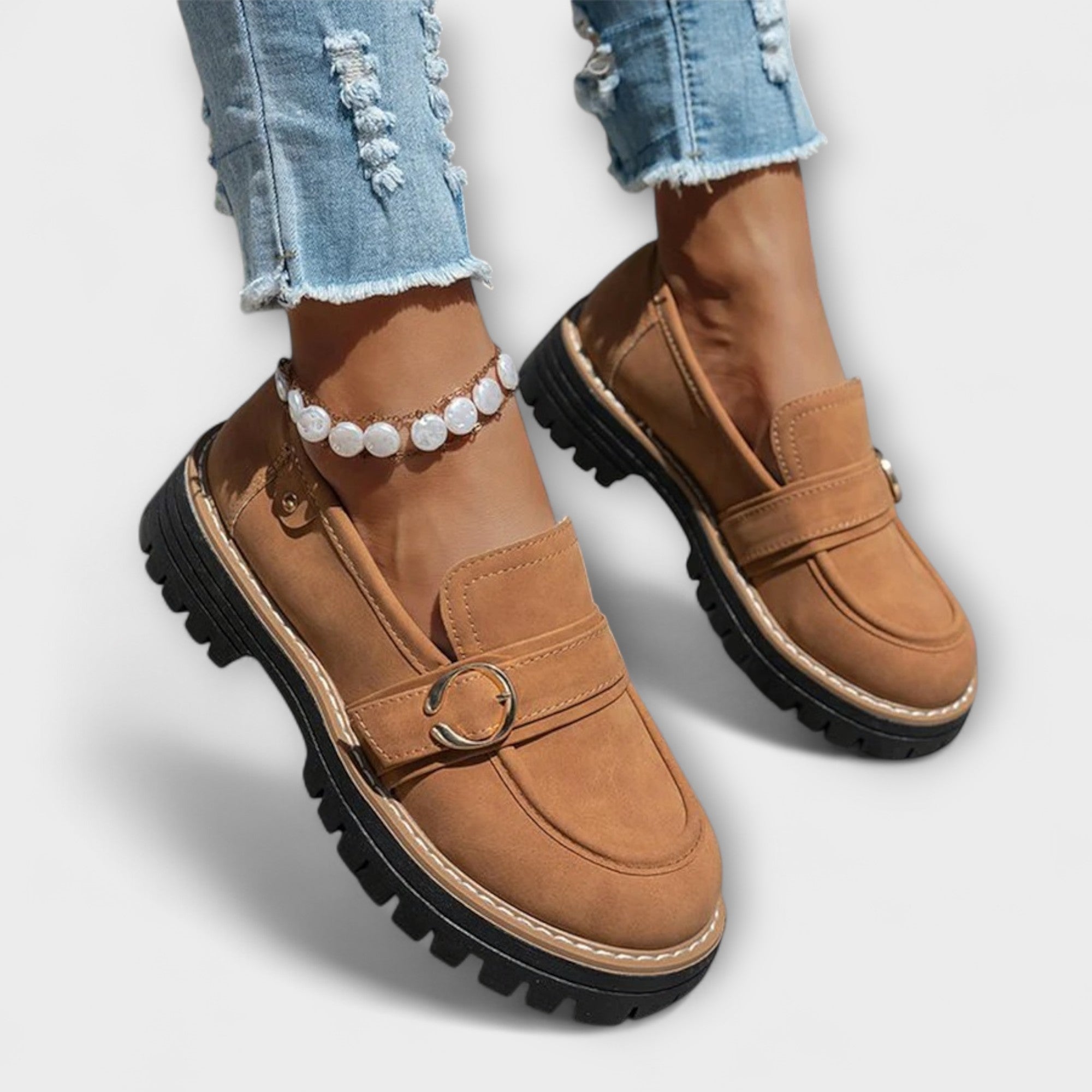 Salonen™ | Lora – Rentot Loafers Pyöreällä Varvalla