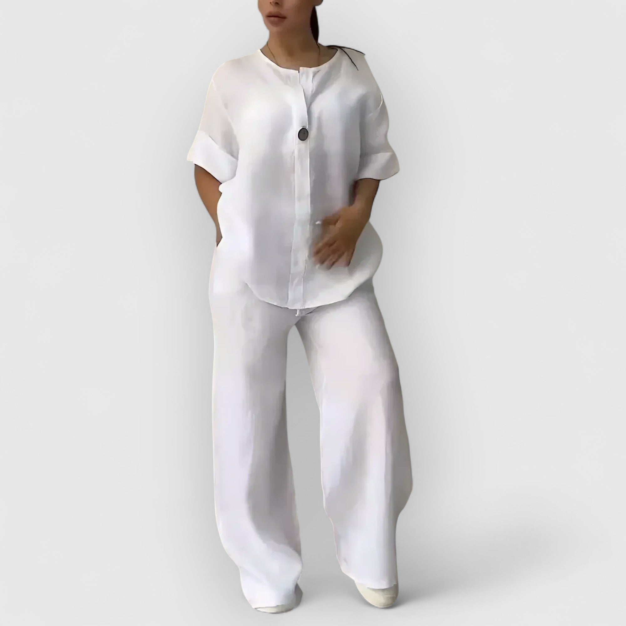 Salonen™ | Margherita – Kaksiosainen pellavasekoitesetti rentoon, eleganttiin tyyliin