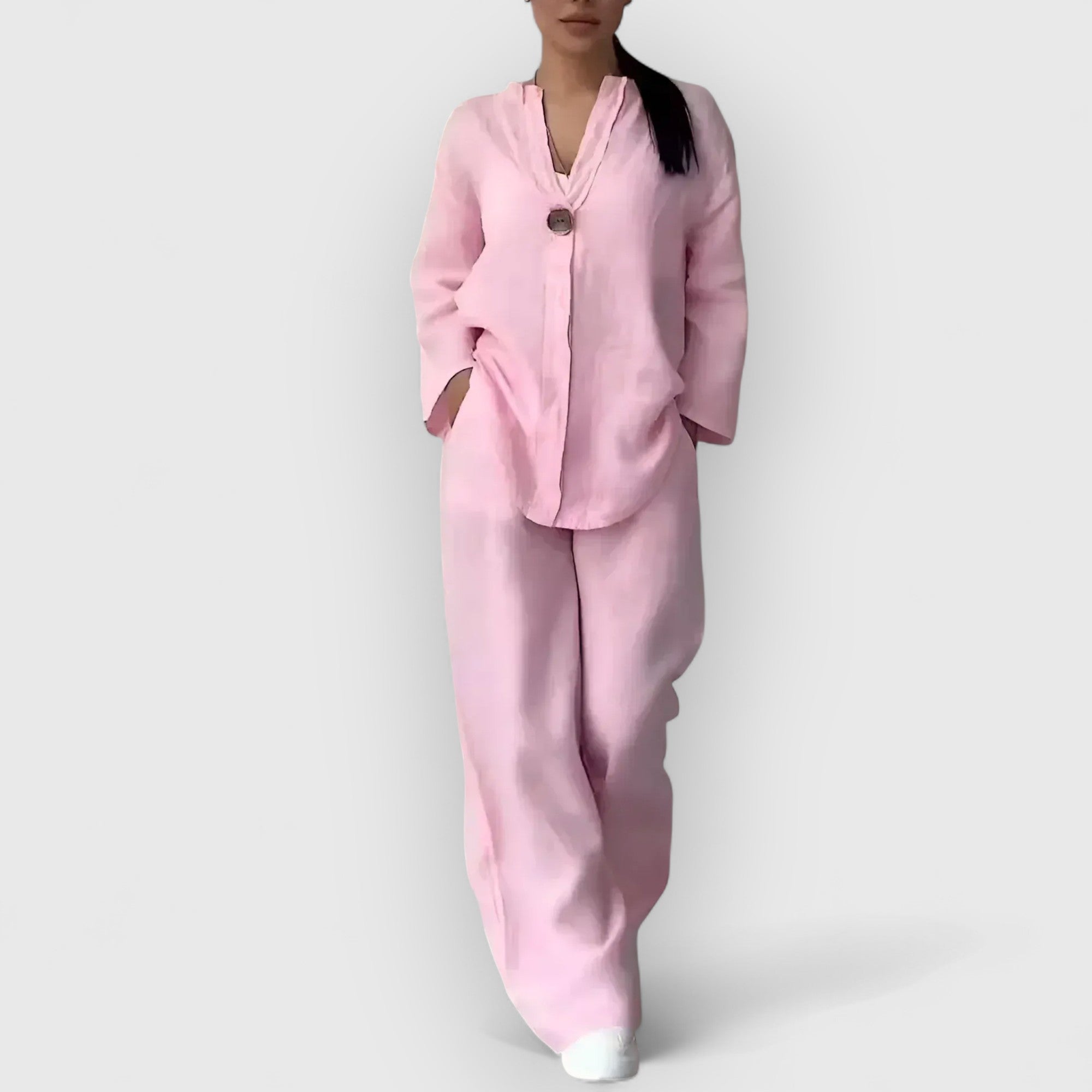 Salonen™ | Margherita – Kaksiosainen pellavasekoitesetti rentoon, eleganttiin tyyliin